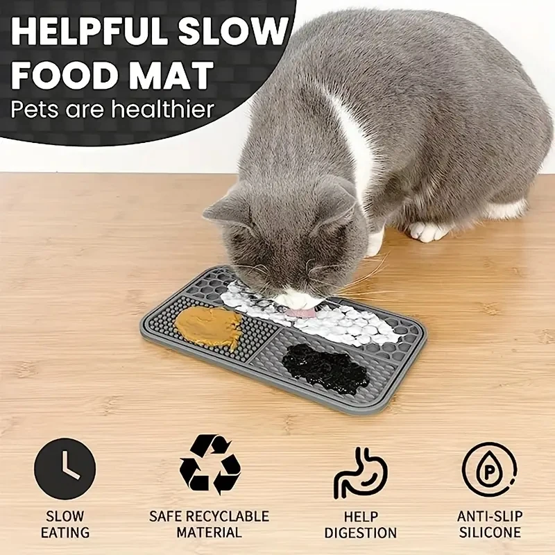 Pet supplies Silicone slow food licking pad Anxiety Relief Licking Mat for Dogs and Cats - Reduce Boredomand Promote Calmness