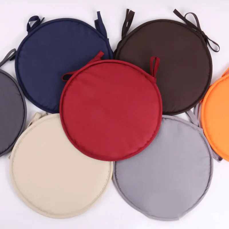 38/30cm Round Chair Cushion Seat Pad Cotton Shell Filling Soft Cushion Dining Chair Cushion With Ties Non-Slip Chair Pad 1 38/30cm Round Chair Cushion Seat Pad Cotton Shell Filling Soft Cushion Dining Chair Cushion With Ties Non-Slip Chair Pad 1