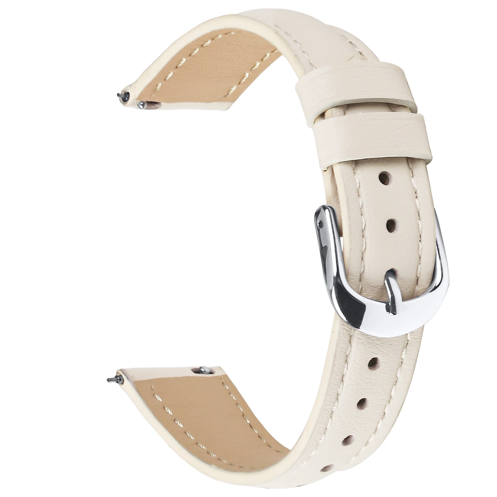 Leather Sport Band Replacement: Slim Adjustable Wristband for Business and Casual Wear