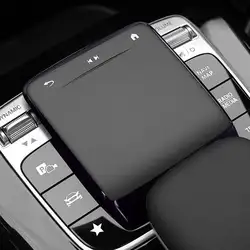 Clear TPU Car Center Control Screen Protector Cover for Touch Screen - Premium Trim for Mercedes - Benz (Black)