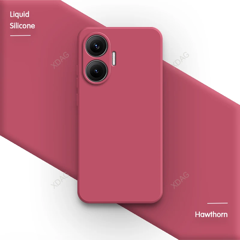Premium Silicone Soft Back Cover with Camera Protection - Classic Liquid Design Phone Case