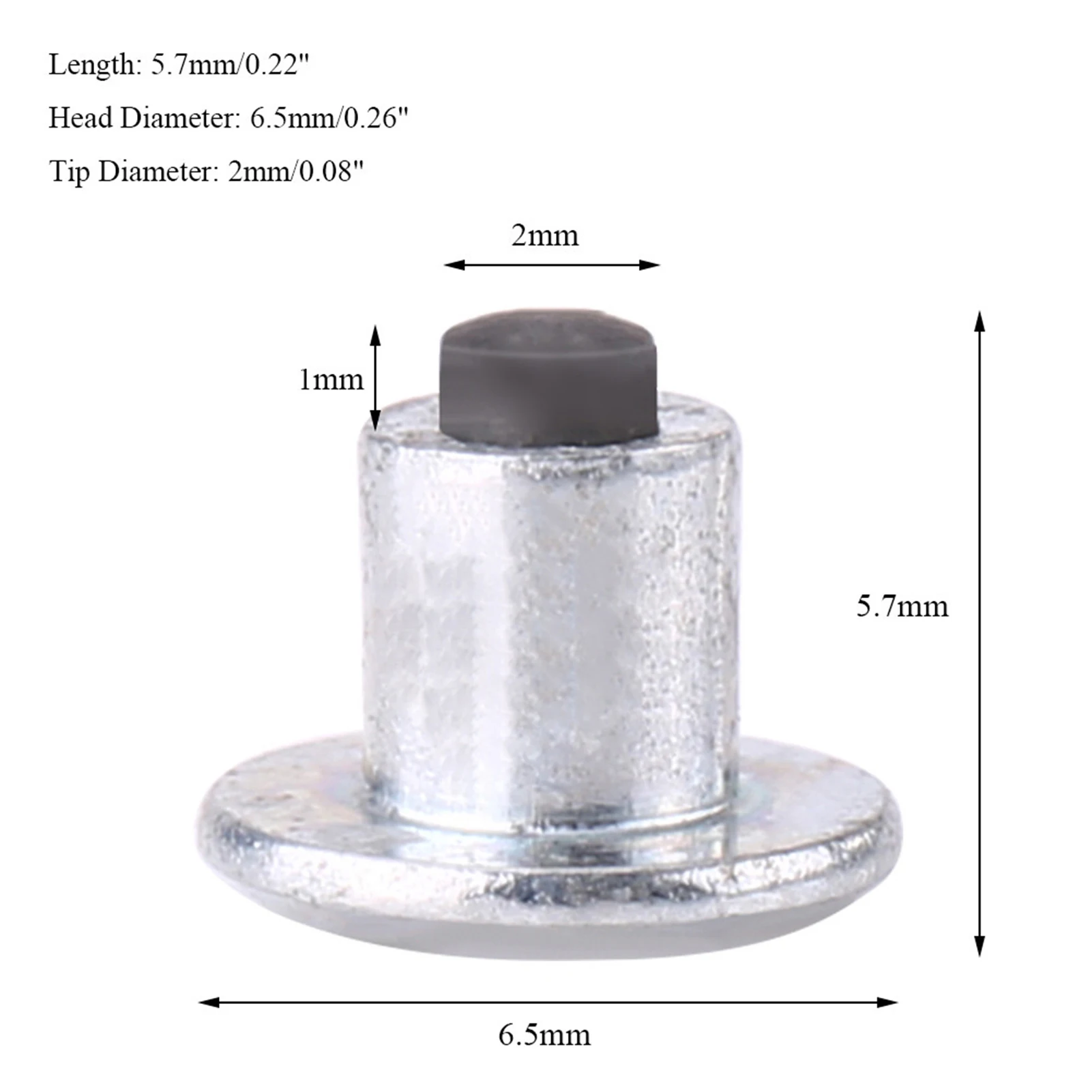 100pcs 6.5mm/0.26' Wheel Tyre Stud Screws for Bike Motorcycle ATV Shoes wheel tyre studs