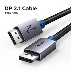 UGREEN High - Resolution DisplayPort Cable with HDR Video and Audio Support - 5m (16K DP V2.1 Cable)