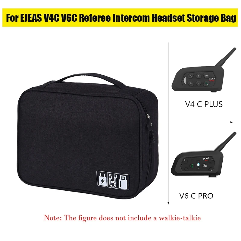 Waterproof Motorcycle Intercom Headset Storage Bag