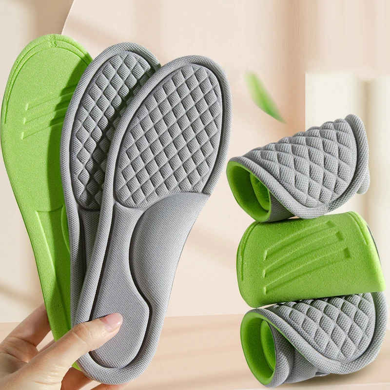 5D Soft Memory Foam Orthopedic Insoles Deodorizing for Shoes Sports