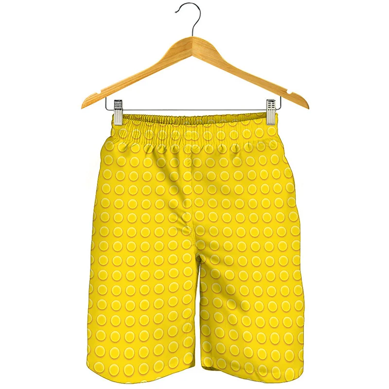 Creative Building Blocks 3d Printed Short Pants For Men Kids Fashion Summer Beach Shorts Cool Surf Board Shorts Swim Trunks 5