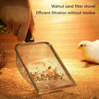 Stainless Steel Reptile Sand Substrate Scoop Shovel Sifter Mesh Metal Reptile 1