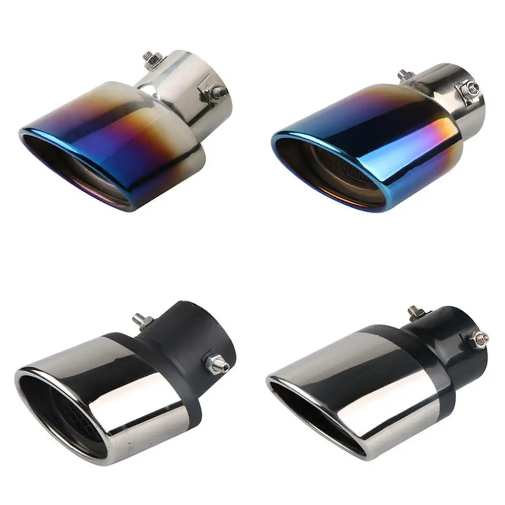 

Universal Car Exhaust Pipe Muffler Tail Pipe Outlet Nozzle End Belt Net Auto Exhaust System Oval ID 60mm Stainless Steel