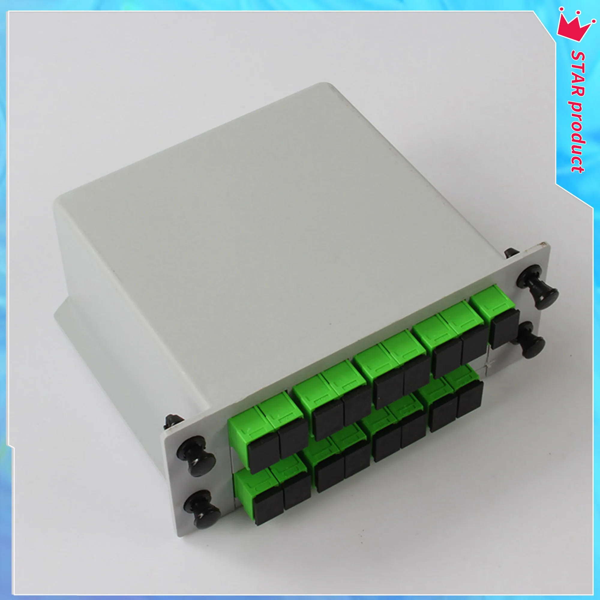 4PCS/Lot SC APC PLC 1x16 Fiber Optic Splitter Box Cassette Card Inserting PLC Splitter FTTH Fiber Optical Coupler Splitter