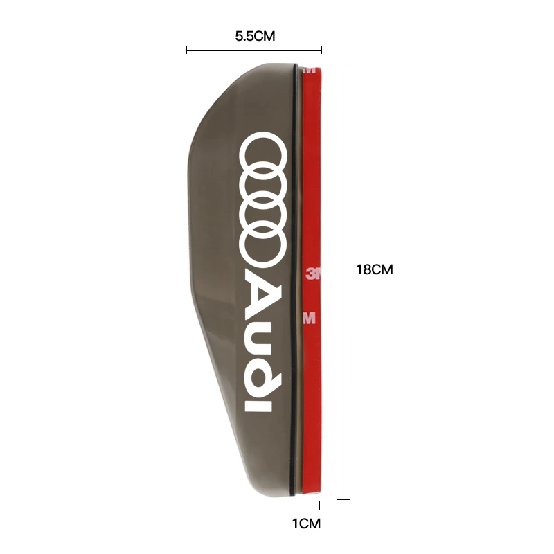 Car Rearview Mirror Rain Shield and Sun Visor with Logo