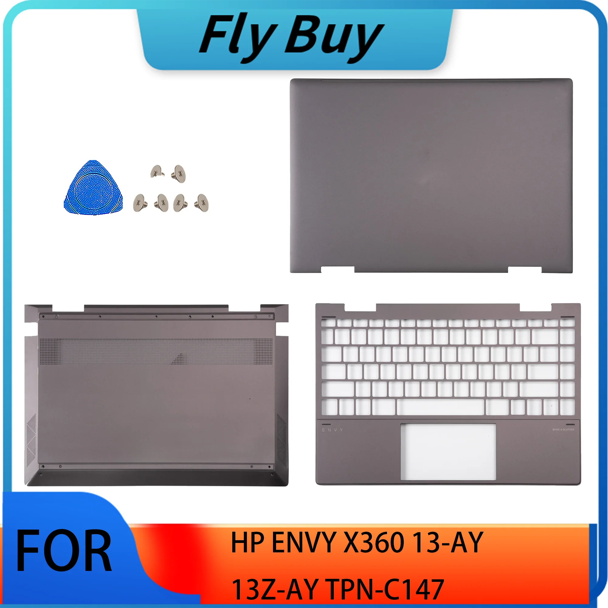 Coppia Cerniere (sinistra + Destra) Per HP ENVY X360 13-BD, TPN-C152 - Nuove, Generiche