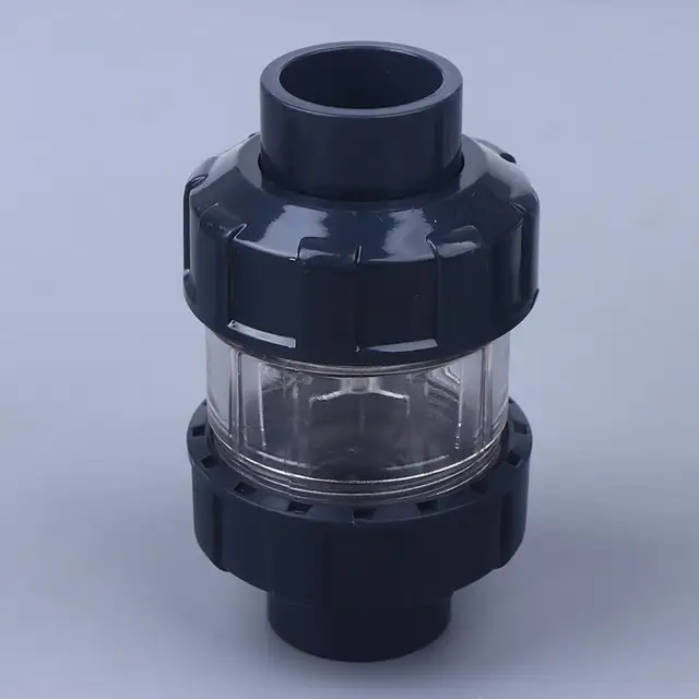 วาล์วกันกลับสำหรับตู้ปลา 1 ชิ้น ป้องกันการไหลย้อนกลับ วาล์วกันกลับแบบยกได้ ขนาด 20/25/32 มม. แบบใส 1