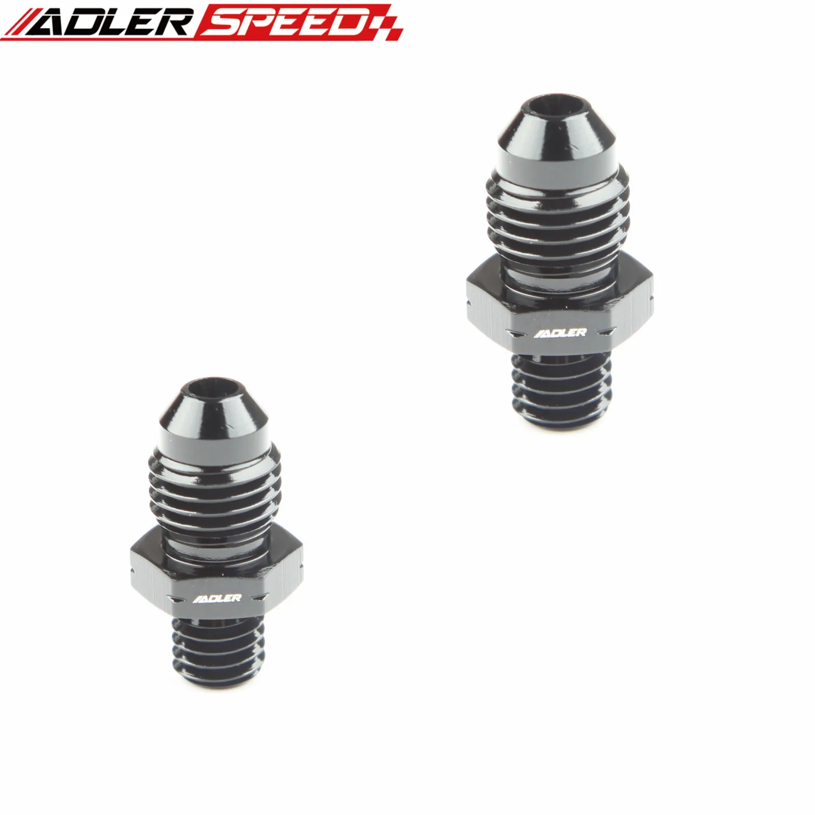 2PCS AN4 AN6 AN8 AN10 M10/M12/M14/M16/M18x1.5 스레드 스트레이트 연료 오일 공기 호스 피팅 남성 어댑터 자동차 자동차 액세서리