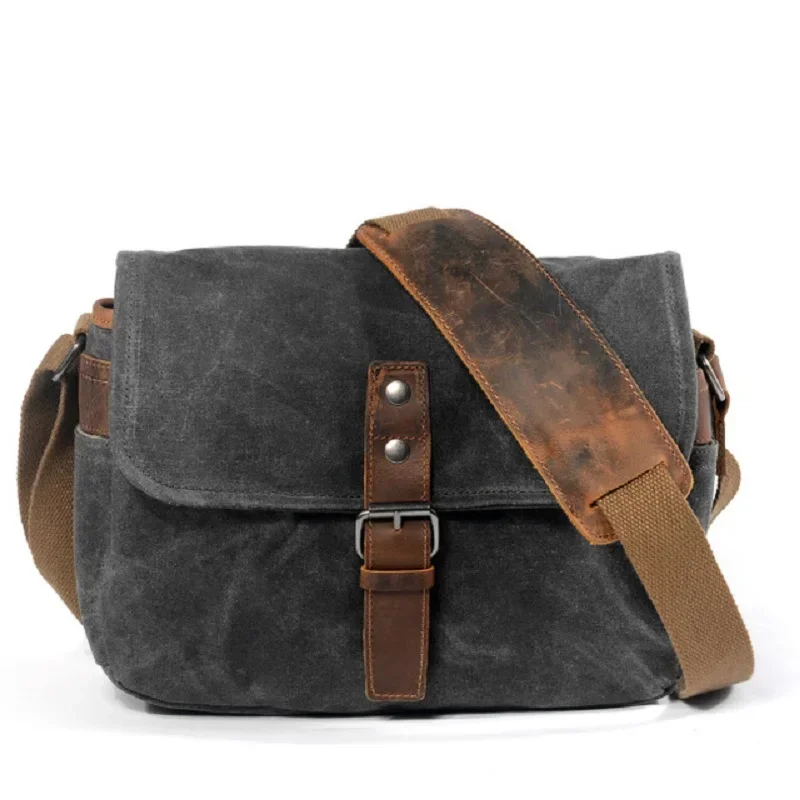 Waterproof Canvas Camera Bag for DSLR Photography
