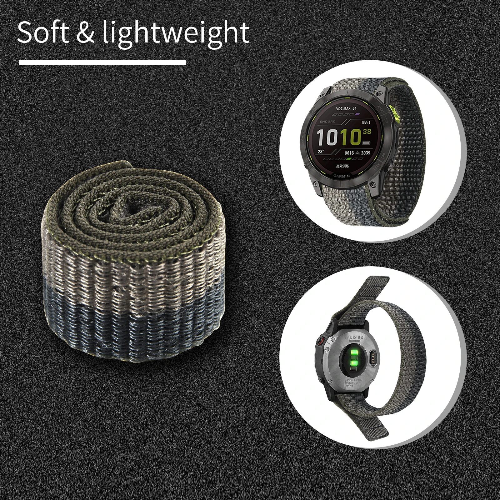 Premium Hook & Loop Nylon Strap - Adjustable Band