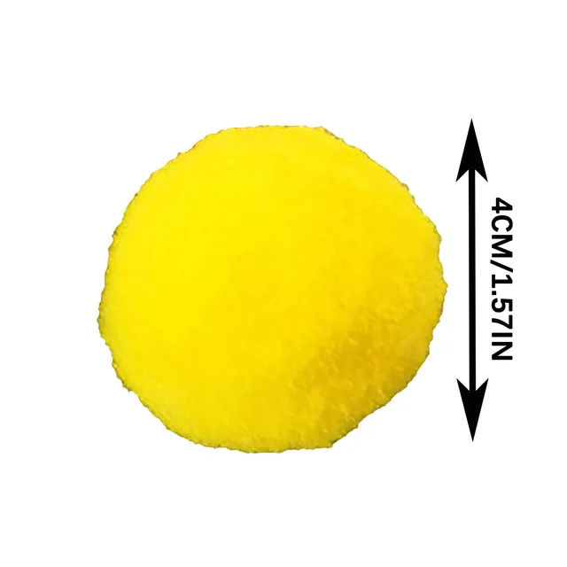 30Pcs 1.6"/4cm Cat Toy Balls Bulk Soft Kitten Pompon Toy Indoor Cats Interactive Play Training Toy Plush Balls Cats Favorite Toy 6