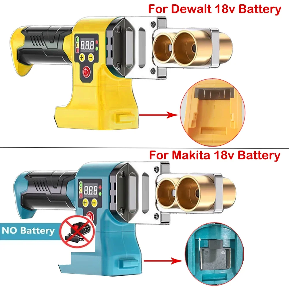 Electric Pipe Welding Machine Cordless Fuser PPR PE Soldering Iron Plastic Tube PP Heating Hot Melt Fit Makita Dewalt soldering iron pipe welding iron pipe welding