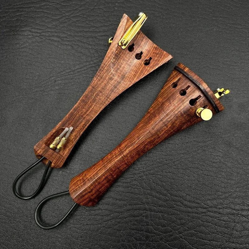 Top grade 1pcs 15"-16" Viola parts, jujube wood Tail Piece With Fine Tuners+Nylon Tailgut Tailcord