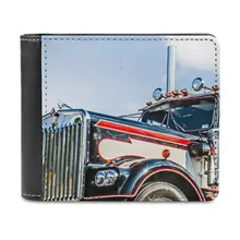  Kenworth Usa New Fashion Pu Leather Men's Wallet Women Purses Personalized Wallets Kenworth Big Rig Usa Trucking Trucker Tracor 