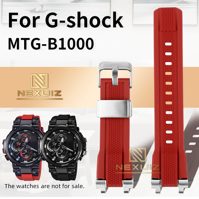 Per Casio G-Shock Steel Heart Mtg-B1000 Mtg-G1000 Cinturino In Gomma Resina Cinturino Per Orologio Da Uomo In Silicone Impermeabile