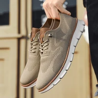 Nouvelles chaussures décontractées pour hommes de grande taille - Chaussures de sport respirantes en maille Fly-Weave, légères et antidérapantes pour hommes 5