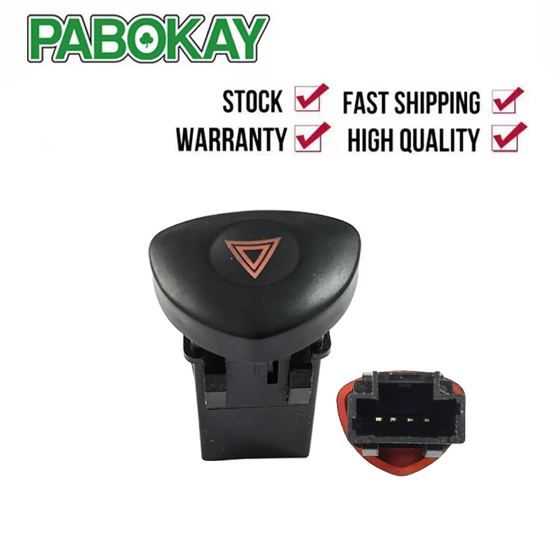 

Hazard WARNING SWITCH FOR RENAULT CLIO 2 II bb0 1 2 sb0 1 2 8200442723 NEW