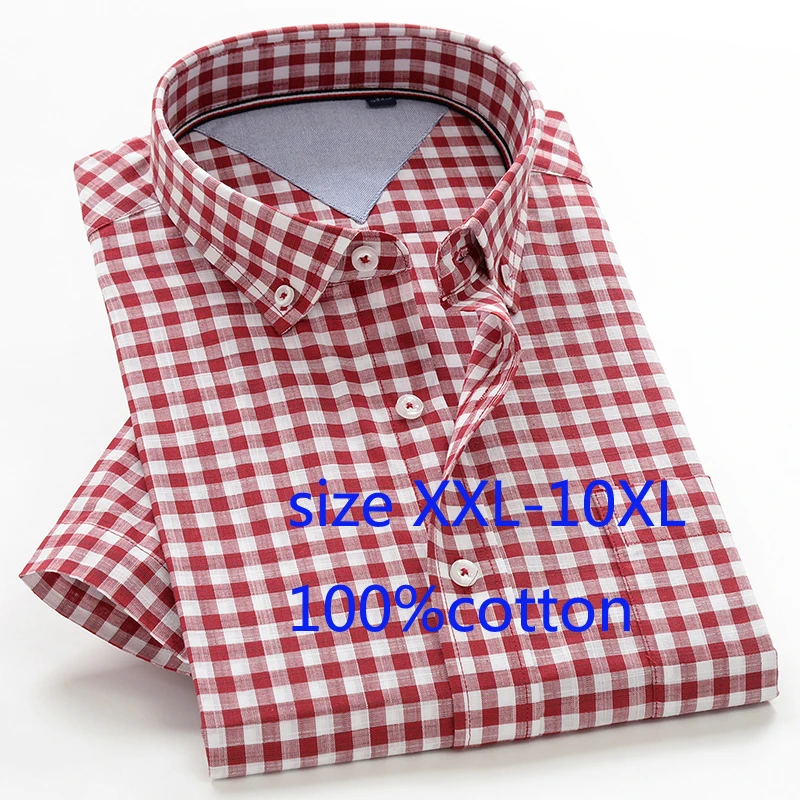 Arrival Men Short Sleeve Summer Super Large Thin 100cotton Dress