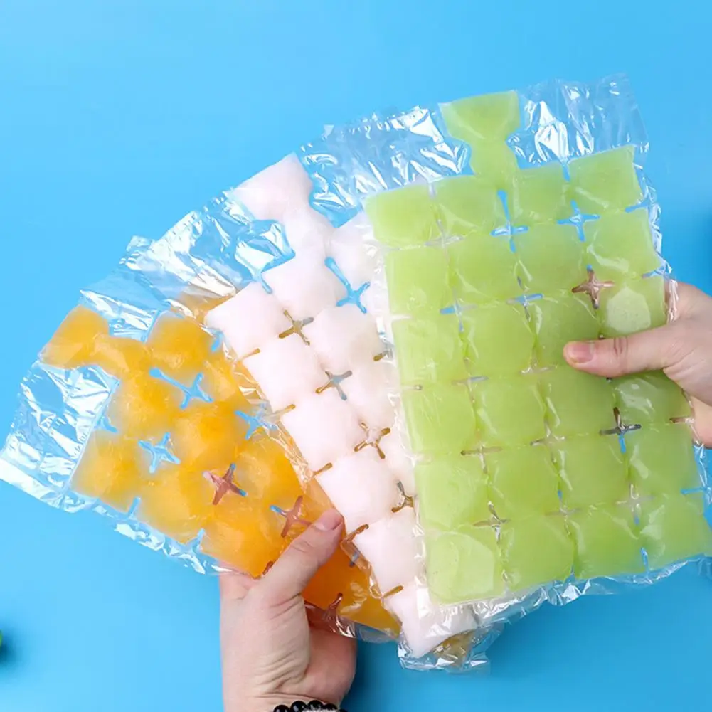 20Pcs Eco-friendly Ice Cube Trays Food Grade Ice Bags Environmentally Friendly Making Stackable Cube Mold Trays