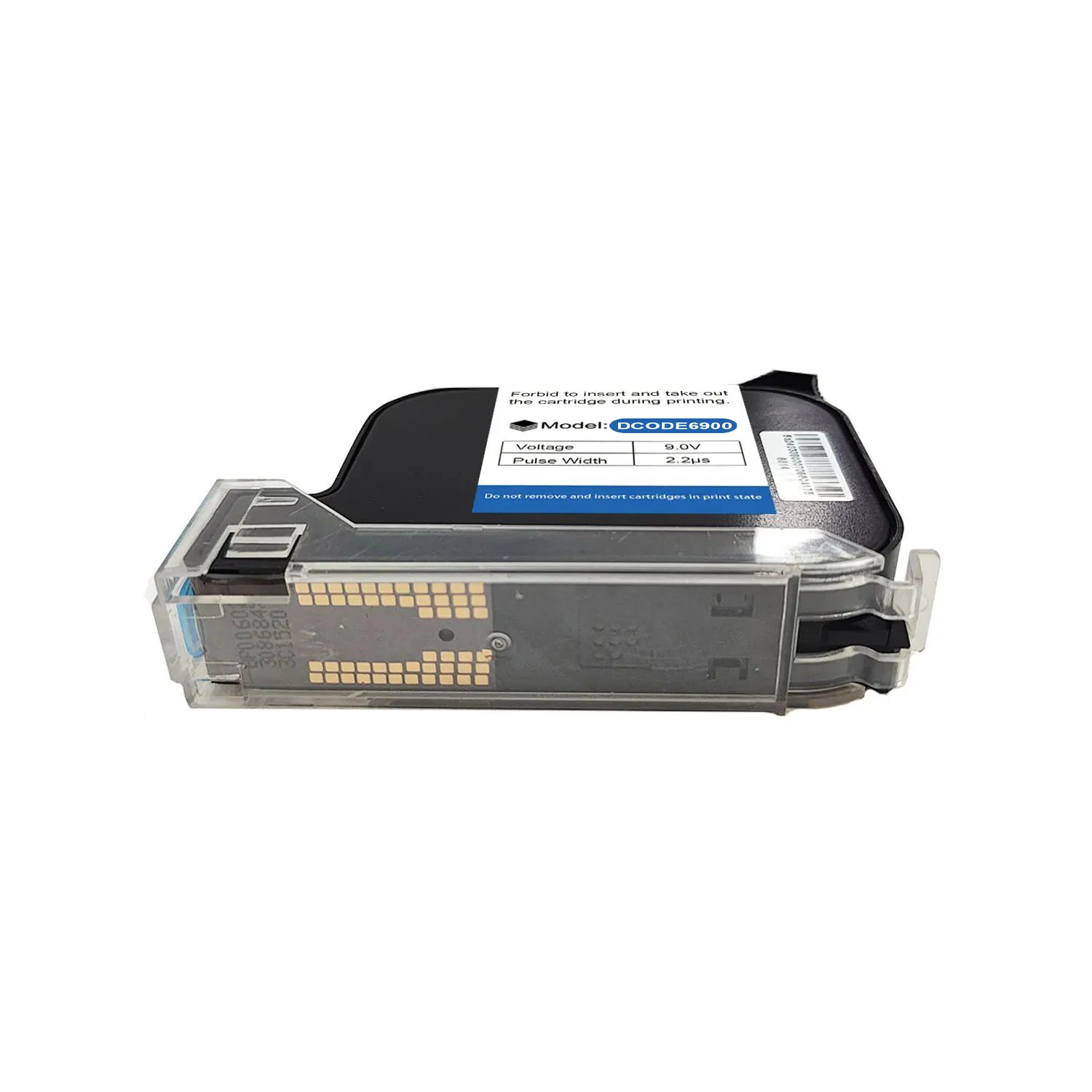6900 Economy 12.7mm Handheld Thermal Inkjet Printer Fast Dry Solvent Ink Cartrid