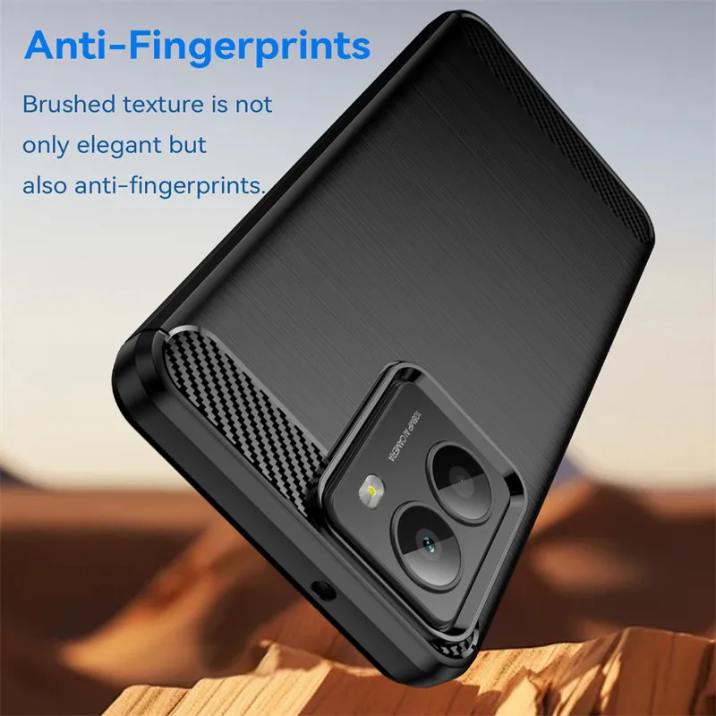 Luxury Shockproof Silicone Brushed TPU Protective Phone Back Cover