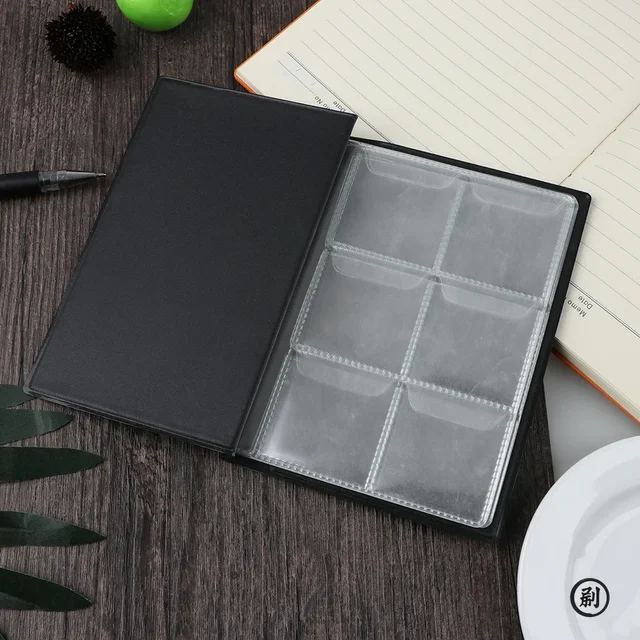 60 pochettes en cuir PU artificiel pièces commémoratives Collection Album livre collecte d'argent organisateur sacs de rangement livre de rangement 2
