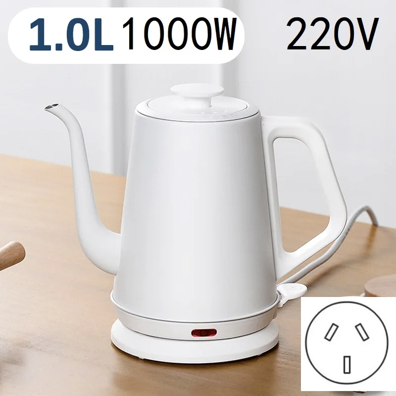 1L 220V Electric Espresso Pots Hand Brew Gooseneck Kettle