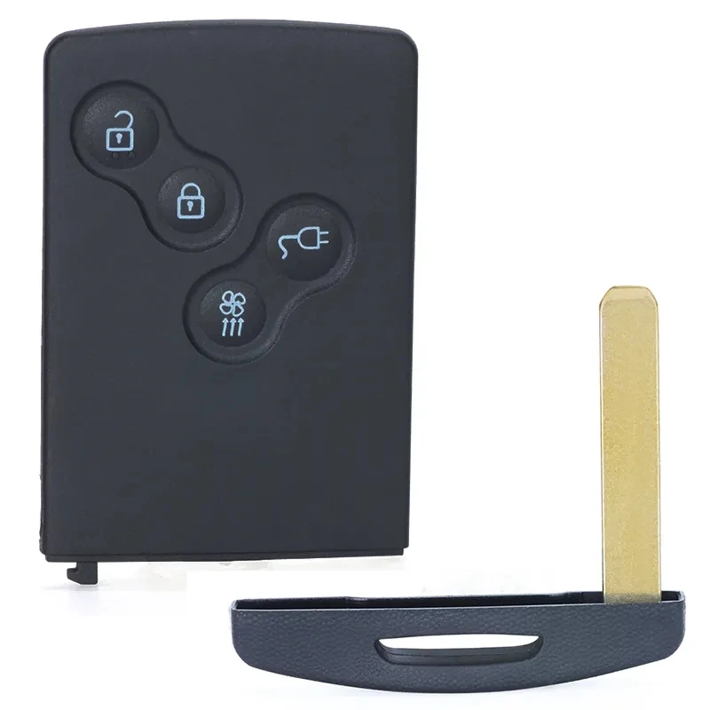 Key case car key shell car remote key car key key shell KEYECU Replacement Smart Card Remote Key Shell Case 4B For Renault Zoe Megane III Fluence Laguna III Scenic 2009-2015 285975779R