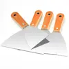 Stainless Steel Cleaning Scraper Non-slip Handle Wood Handle Paint Tools Lay Plaster Materials Scrape Surfaces Cleaning Trowel 6