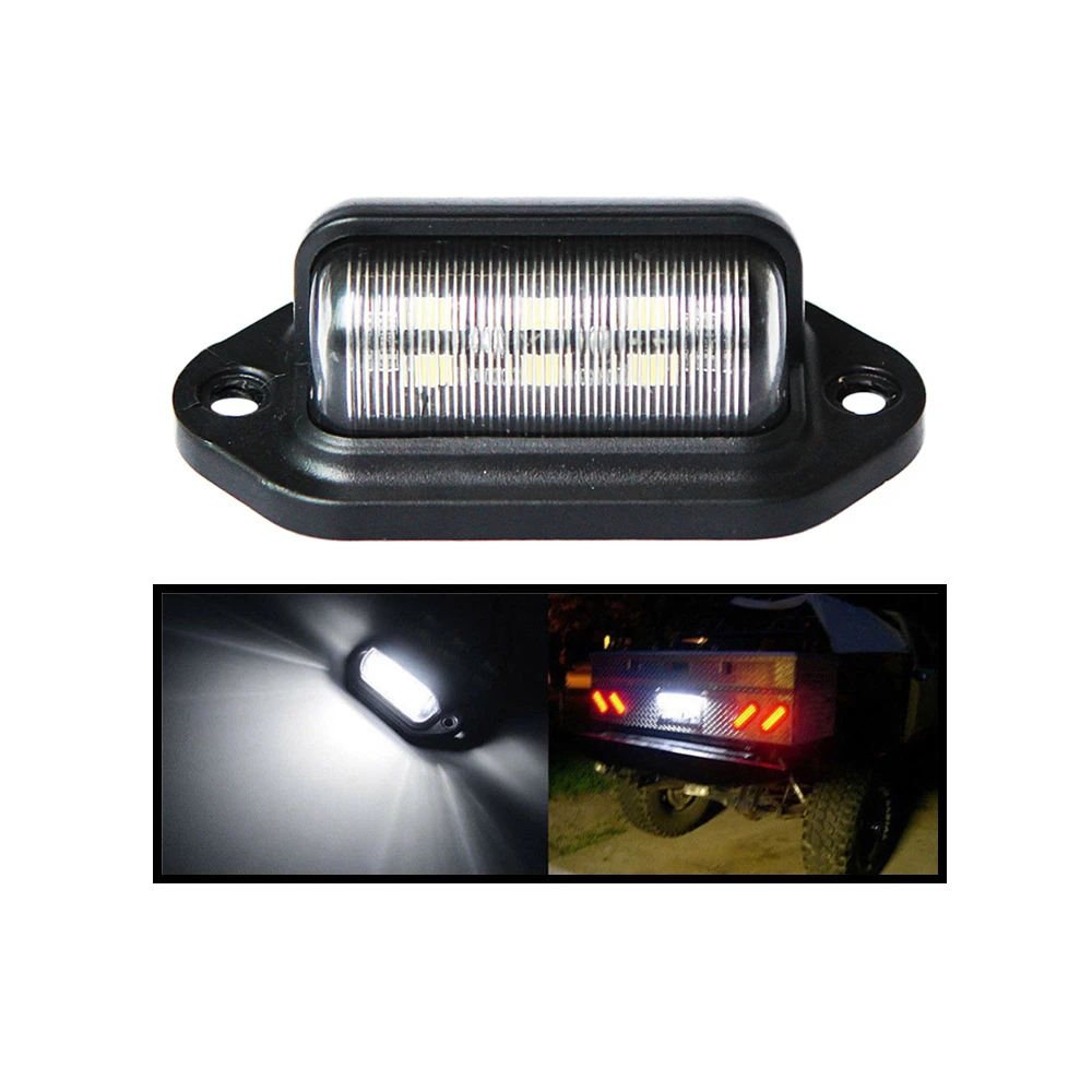 

1Pc License Plate Light Motorcycle RV Bus Caravan Car Truck Trailer Number Plate Light 12V 24V LED