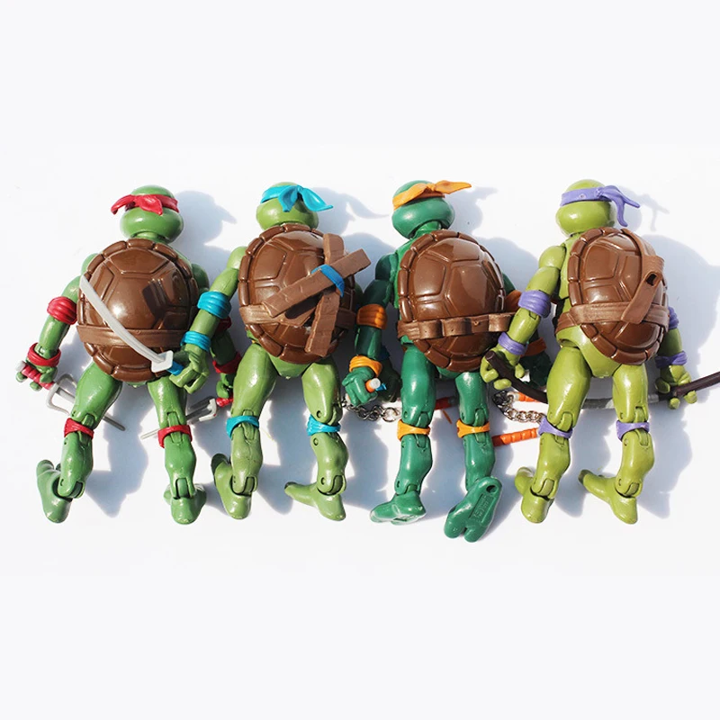  6PCS Turtle Action Figures 4.8 Turtles Figure Toys for  Collection Birthday Gifts for Kids Fans : Toys & Games