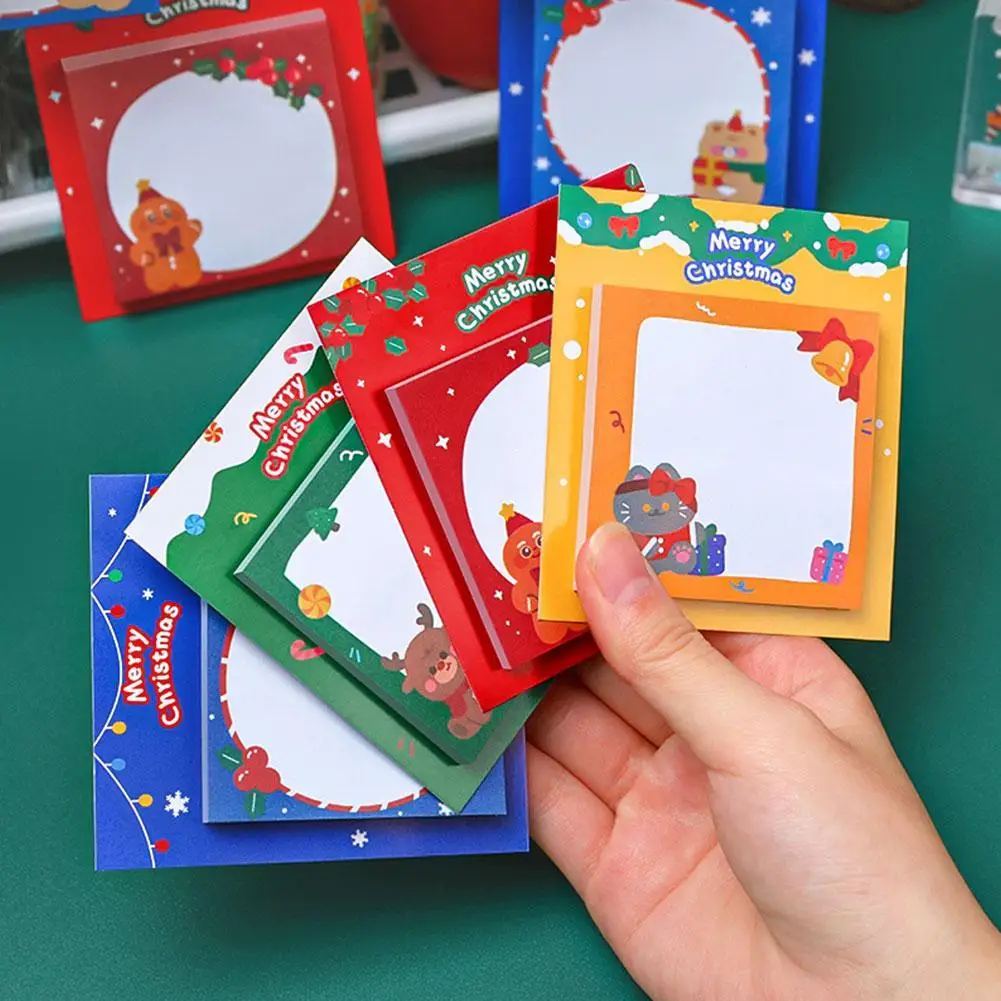 

Kawaii Christmas Sticky Notes Notepad Memo Pad Cute Message Notes Material Paper Office School Supplies Stationery Sticker
