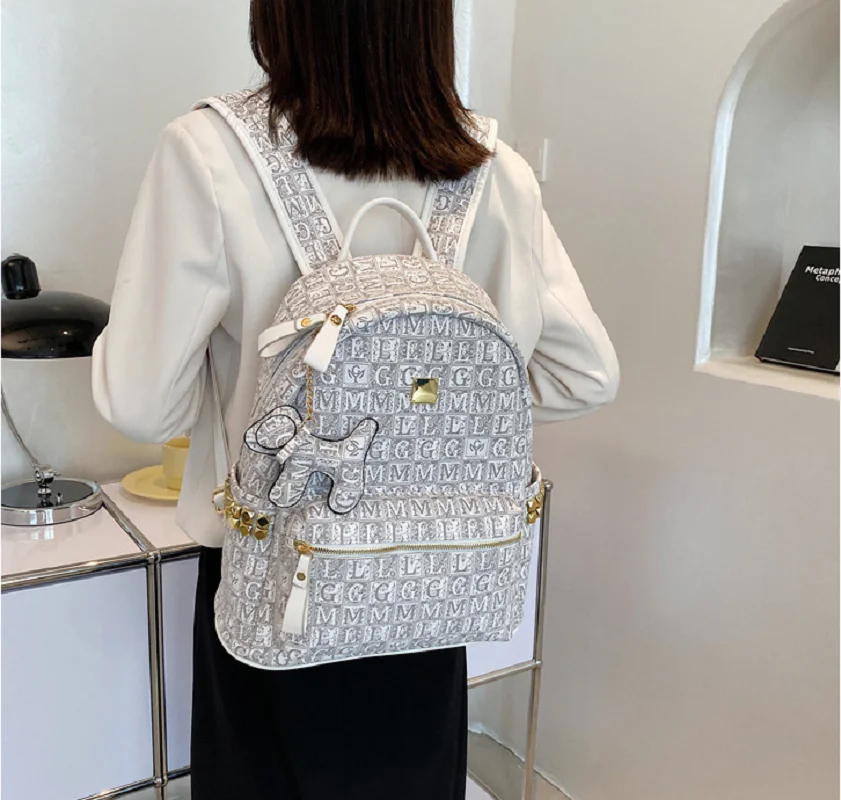 New Women Large Capacity Fashion Luxury Backpacks High Quality Leather Travel Shoulder Bags School Bag Totes Casual Backpack 6