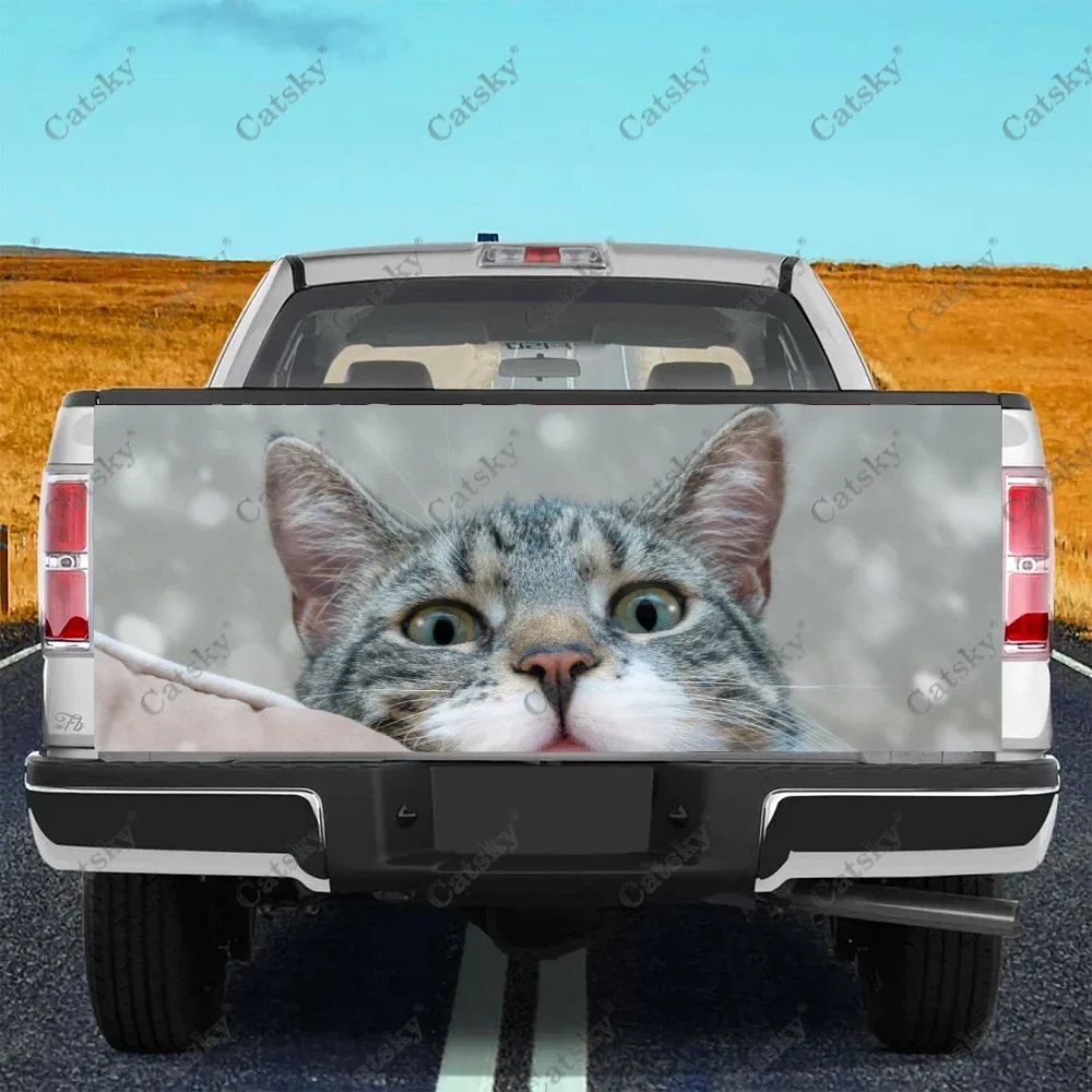 

Наклейки на грузовик с изображением животных и кошек, наклейка на заднюю дверь грузовика, наклейки на бампер, графика для автомобилей, грузовиков, внедорожников