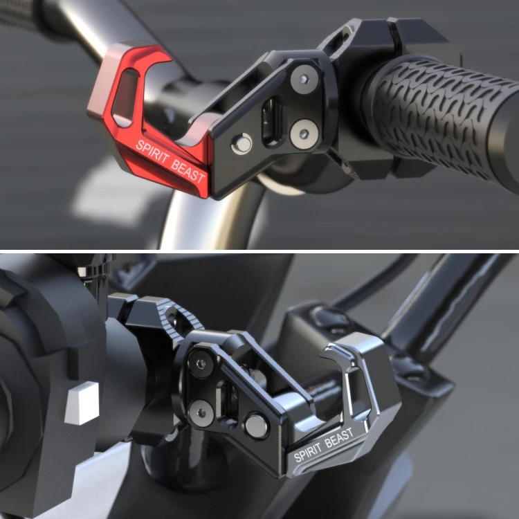 Spirit Beast Motorcycle Hook Universal bike 22MM handlebar bumper Hanger Motorbike Helmet Bag Glove Hook For Honda Yamaha Suzuki