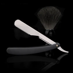 Manual Folding Shaver Portable Beard And Hair Trimmer Stainless Steel Straight Edge Razor Barber Shop Eyebrow Trimming Knife