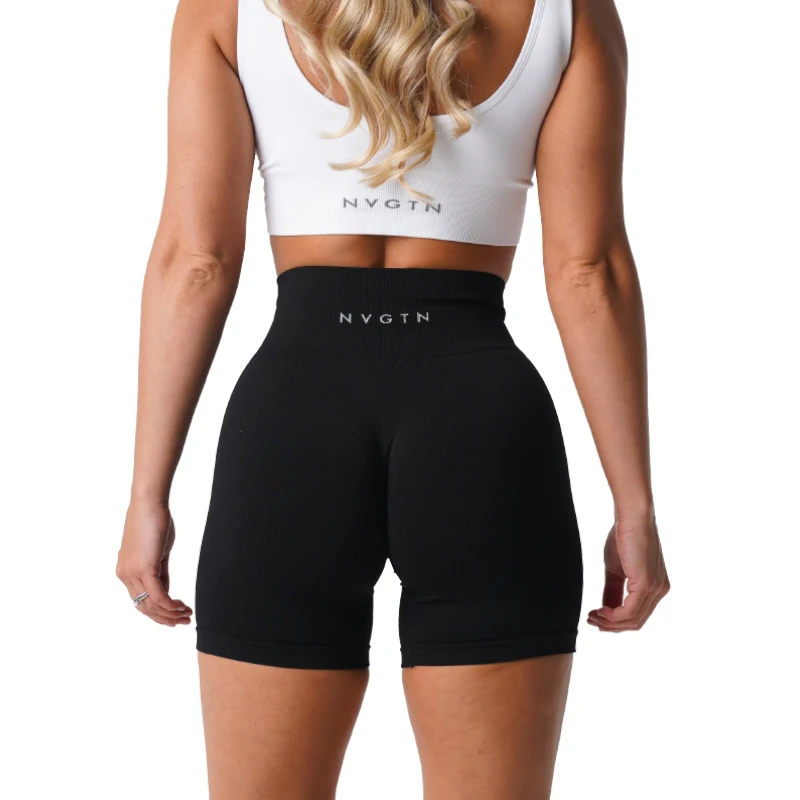2023 New Spandex Solid Seamless Shorts Women Soft Workout Tights Fitness Outfits Yoga Pants Gym Wear