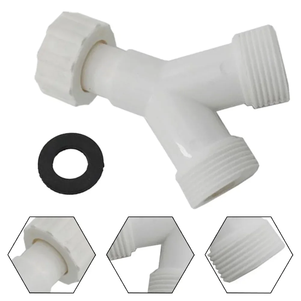 Y Splitter Joint Adapter Overflow Pipe Dishwasher Washing Machine Double Inlet Drain Pipe Sink Junction 6 Point Tee Joint Gasket drainage pipe set dish basin drain connector