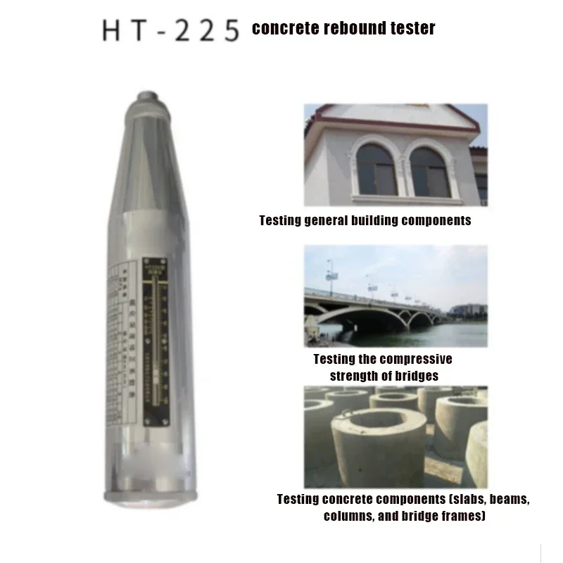 New Rebound Meter HT-225 Mortar Concrete Brick Rebound Meter HT-20 Mortar Durable And Long Lasting