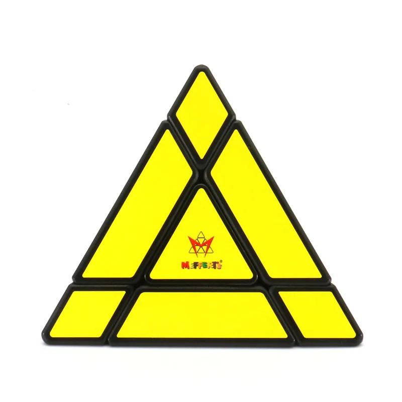 Meffert's Jing's Falt Pyraminx Edge 스큐브 베개, Adam G. 코완 매직 큐브 트위스트 퍼즐, 블랙 바디 초보자 장난감, 두뇌 티저