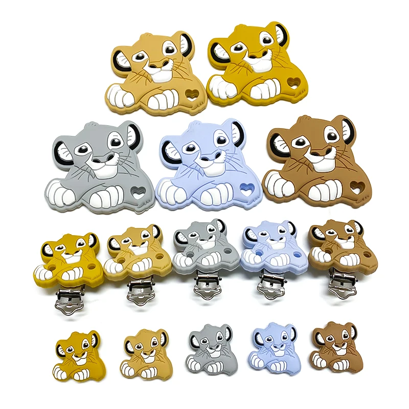 Silicone Beads Teether DIY Accessories For Baby Simba 1/3/10pcs teething toys teething beads