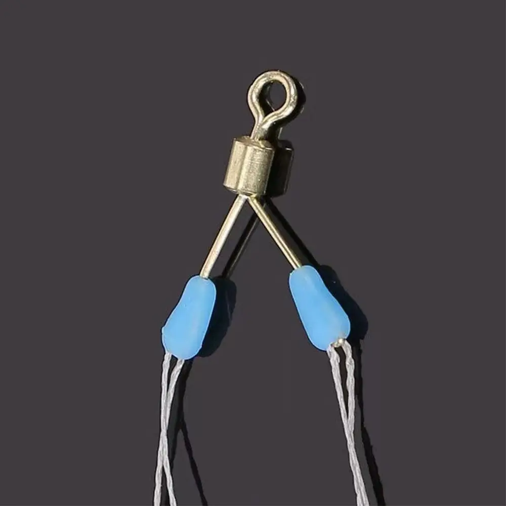 Fishing Tool 5PCS New Tying tool Swivel Space Bean Eight Type Double hooks Contactor Device Fishing Line Space Bifurcation