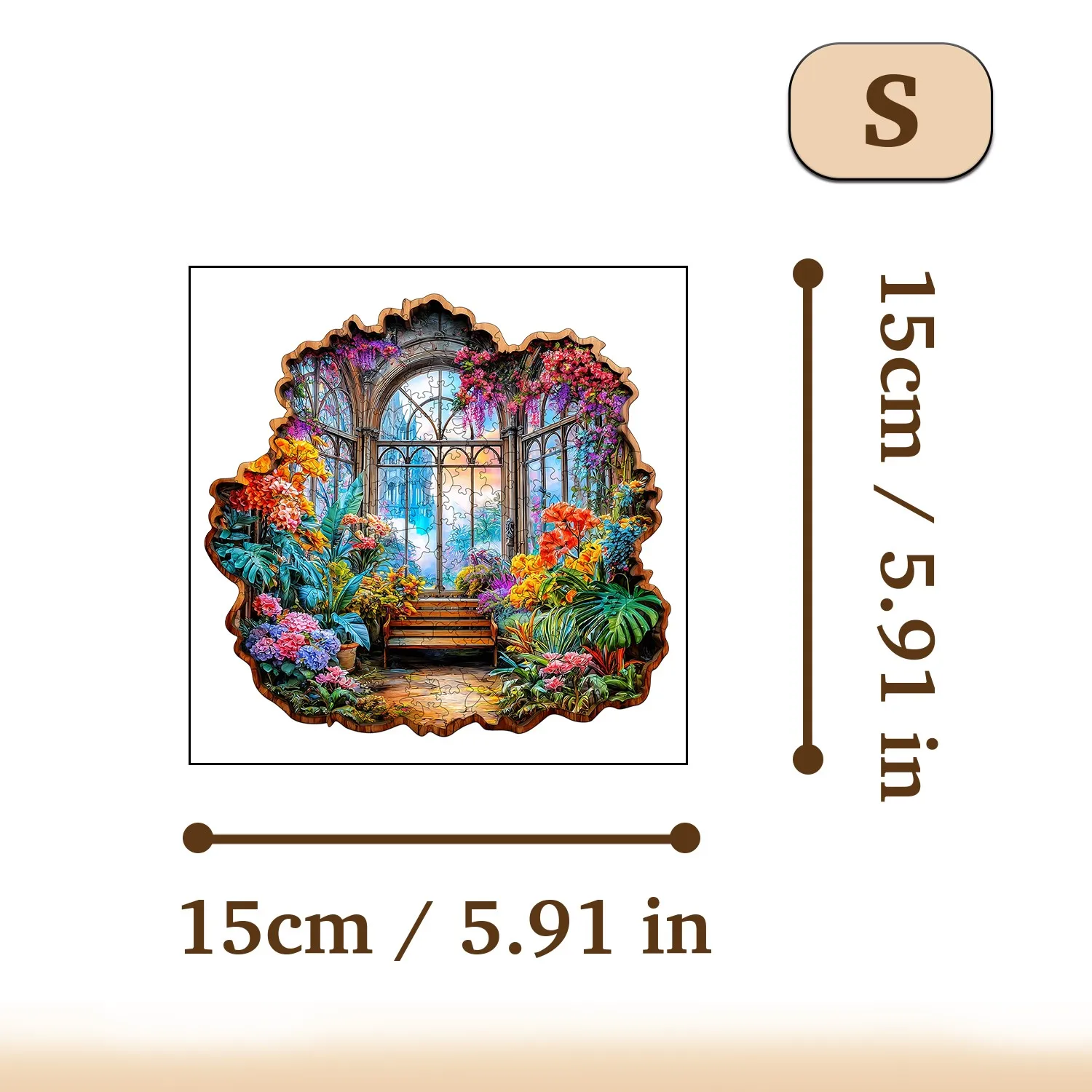 ตัวเลือกสินค้า สวนเรือนกระจก ตัวต่อไม้ ฝึกสมองเด็ก