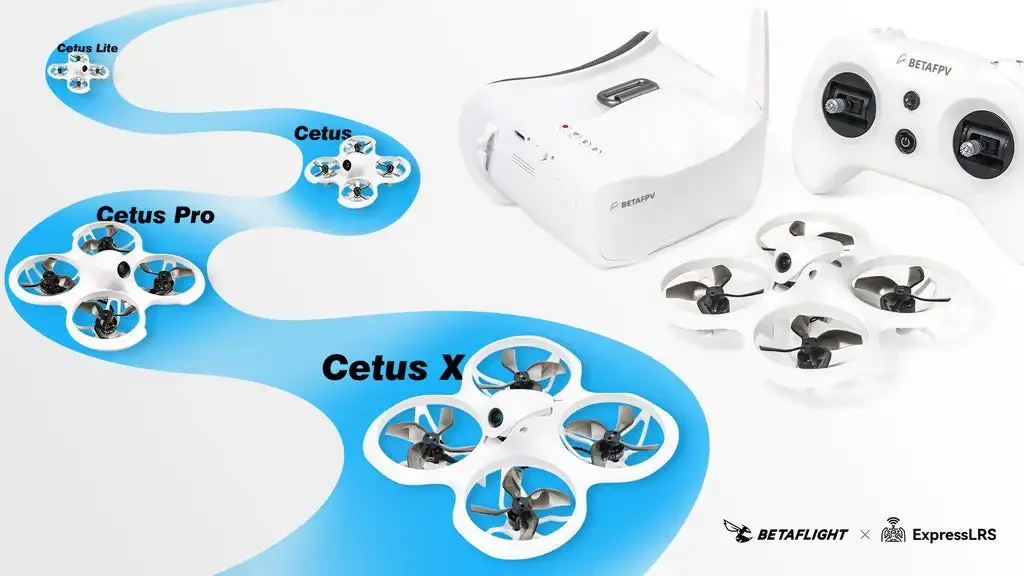 BETAFPV Cetus X FPV Kit RTF Brushless Quadcopter FPV Racing  With 2.4G ELRS LiteRadio3 Transmitter/VR03 FPV Goggles Rc toy