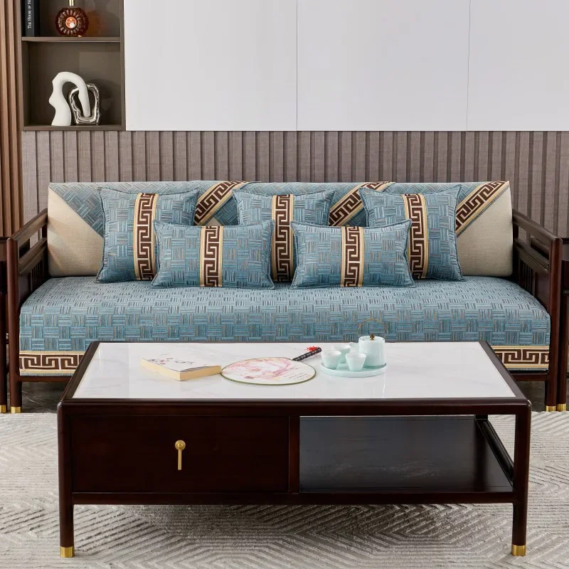 Luxury Soft Chenille Sectional L Shape Sofa Towel Four Season Universal Sofa Cover Anti-slip Couch Covers for Living Room 2